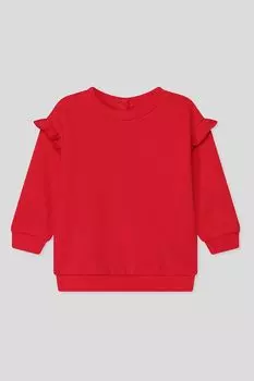 Свитшот хлопковый с рюшами Fagottino