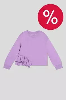 Свитшот хлопковый с рюшами OVS