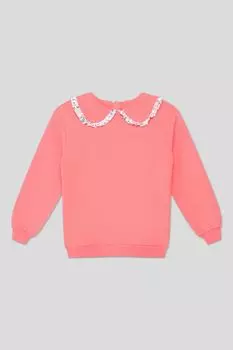 Свитшот хлопковый с воротником Fagottino