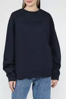 Свитшот хлопковый свободного кроя с логотипом HUGO