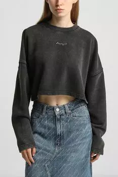 Свитшот хлопковый укороченный HUGO