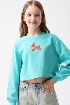 Свитшот хлопковый укороченный Smena