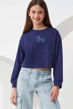 Свитшот хлопковый укороченный Smena