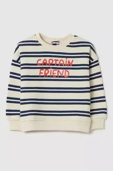 Свитшот хлопковый в полоску Fagottino