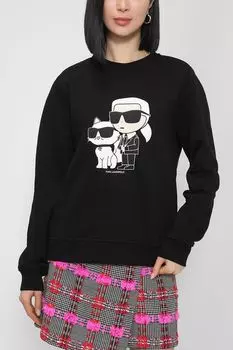 Свитшот из органического хлопка Ikonik Karl Lagerfeld