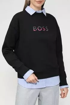 Свитшот из смесового хлопка BOSS