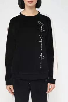 Свитшот из смесового хлопка с принтом Ea7