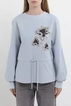 Свитшот на кулиске с декором Auranna