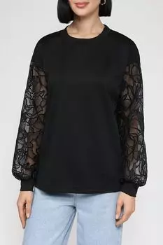 Свитшот с ажурными рукавами Auranna