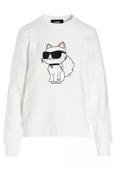 Свитшот с фирменным принтом K/Ikonic Karl Lagerfeld