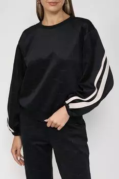 Свитшот с контрастными полосами на рукавах TWINSET