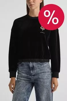 Свитшот с поясом на резинке EMPORIO ARMANI