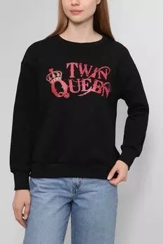 Свитшот с текстовым принтом TWINSET