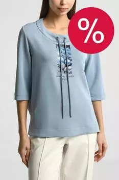 Свитшот с воротником на кулиске Auranna