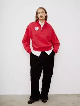 Свитшот с воротником на молнии Ivolga