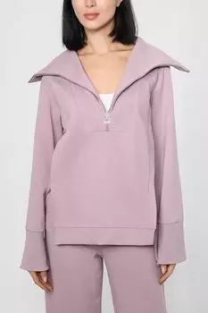 Свитшот с воротником на молнии QUO