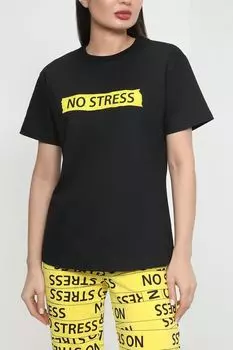 Свободная футболка с текстовым принтом BELUCCI