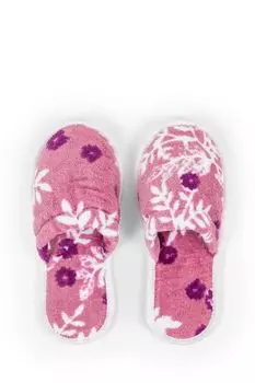 Тапочки с принтом Purple Flower Print COINCASA