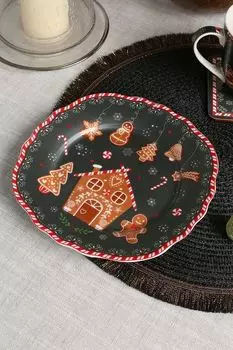 Тарелка десертная Имбирный пряник в подарочной упаковке Easy Life