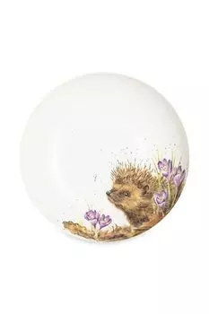 Тарелка для пасты фарфоровая с принтом Забавная фауна Еж Royal Worcester