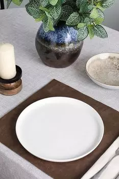 Тарелка фарфоровая обеденная Edge 21maison