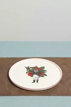 Тарелка фарфоровая с принтом Funky Porland