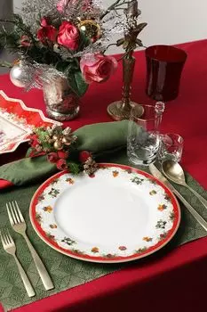 Тарелка фарфоровая с принтом Nostalgic Christmas Easy Life