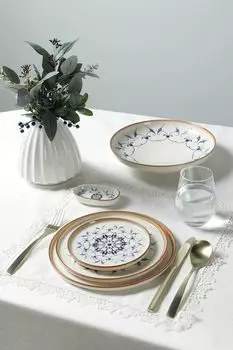 Тарелка фарфоровая с принтом Reflect Pioli