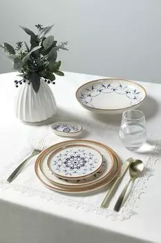 Тарелка фарфоровая с принтом Reflect Pioli