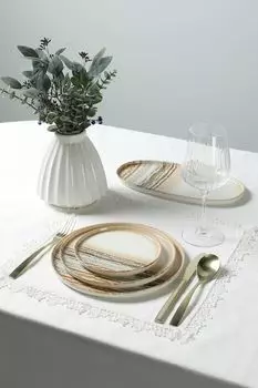 Тарелка фарфоровая с принтом Terra Pioli