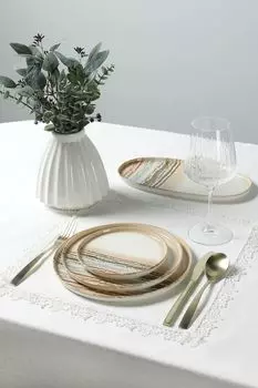 Тарелка фарфоровая с принтом Terra Pioli