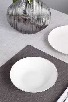 Тарелка фарфоровая суповая Allseasons Platinum 21maison