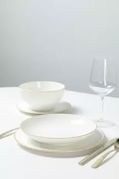 Тарелка фарфоровая суповая Elegance 21maison