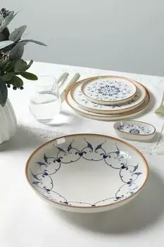 Тарелка глубокая фарфоровое с принтом Reflect Pioli