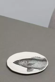 Тарелка керамическая с принтом COINCASA