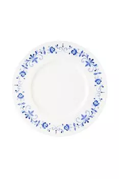 Тарелка обеденная фарфоровая с принтом Шарм Объединение «Гжель»