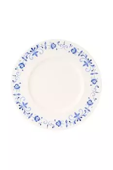Тарелка обеденная фарфоровая с принтом Шарм Объединение «Гжель»