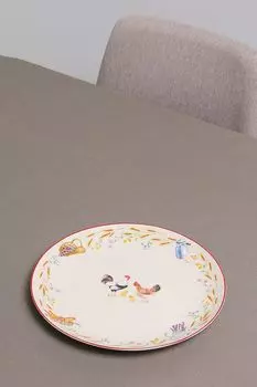 Тарелка обеденная фарфороваяCountry Life Easy Life