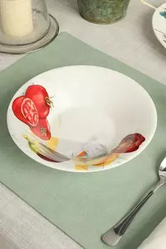 Тарелка суповая из фарфора Vegan COINCASA