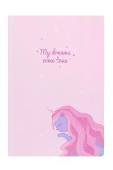 Тетрадь в розовую клетку А4 Dreams Kawaii Factory