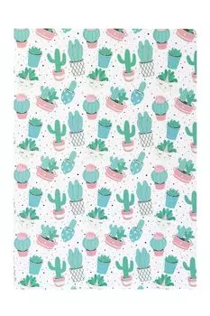 Тетрадь в розовую клетку А4 Кактусы Kawaii Factory