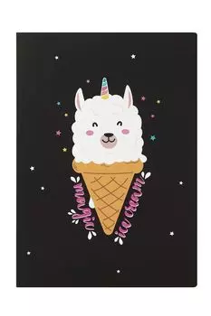 Тетрадь в розовую клетку А4 Magic ice cream Kawaii Factory