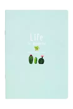 Тетрадь в розовую клетку А5 Life Кактусы Kawaii Factory