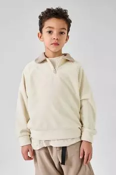 Толстовка флисовая с воротником на молнии Happy Baby