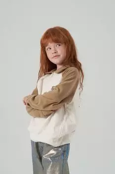 Толстовка флисовая с воротником на молнии Happy Baby