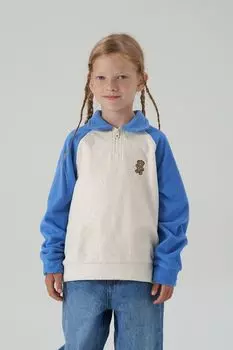 Толстовка флисовая с воротником на молнии Happy Baby