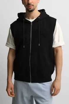 Толстовка хлопковая без рукавов с капюшоном Guess Jeans