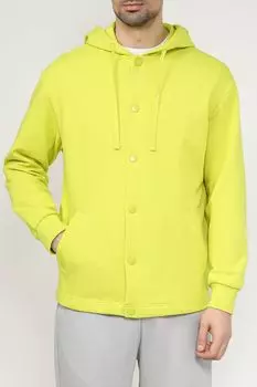 Толстовка хлопковая на кнопках с капюшоном COLORPLAY