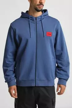 Толстовка хлопковая на молнии HUGO