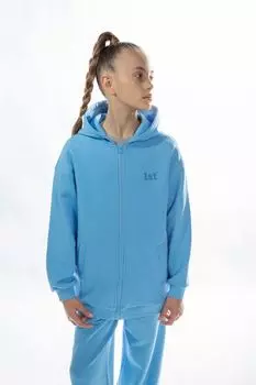 Толстовка хлопковая на молнии с капюшоном 1st.
